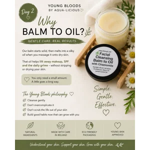 Facial Cleanser Balm to an Oil with Chamomile