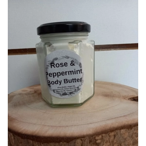 Body Butter with Rose & Peppermint Essential Oils