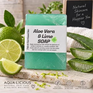 Soap bar with Aloe Vera and Lime