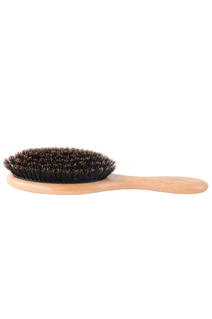 Flair Brush Pure Boar Bristle Soft Hair Brush - Bamboo Handle