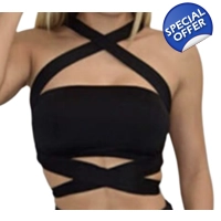 Hermes Strap Top - Black