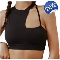 Asymmetrical Strap Sports Bra - B..
