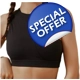 Asymmetrical Strap Sports Bra - Black
