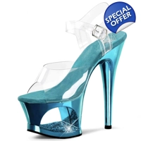 Arched Platform Heels - Teal