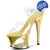 Arched Platform Heels - Gold