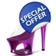 Arched Platform Heels - Fuchsia