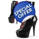 Ankle Boots - Black/ Red