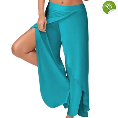 Contemporary Dance Pants - Cyan