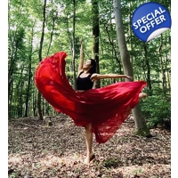 Dance Skirt - Red/ Black/ White