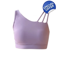 Strap Crop Sports Bra - Lavender