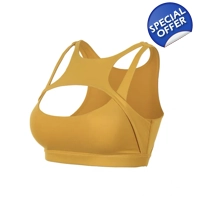 Strap Cutout Sports Bra - Yellow