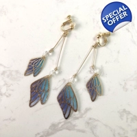 Earrings (Clip-on/ Pierced) - Blu..