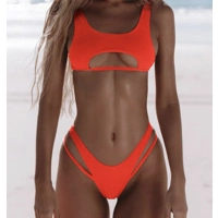 Peekaboo Bikini Set - Orange