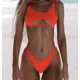 Peekaboo Bikini Set - Orange