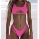 Peekaboo Bikini Set - Neon Pink
