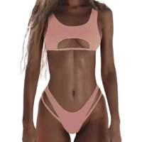 Peekaboo Bikini Set - Coral