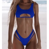 Peekaboo Bikini Set - Dark Blue
