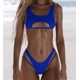Peekaboo Bikini Set - Dark Blue