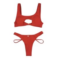 Peekaboo Bikini Set - Red