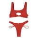 Peekaboo Bikini Set - Red