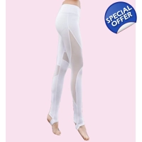 Lace Leggings - White *Not Grippy*