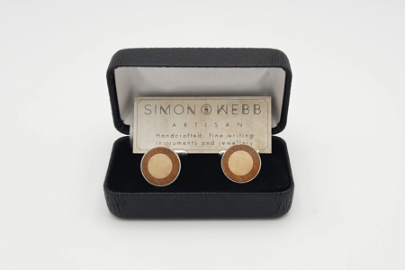 Silver plated cufflinks in 'The Holly and the Ivy' Silver plated cufflinks in 'The Holly and the Ivy'