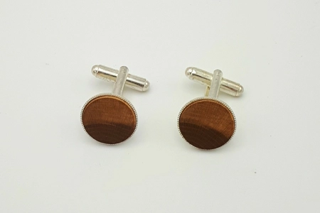 Silver plated cufflinks in Richard Jefferies Mulberry
