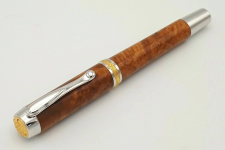 SR1 rollerball in amboyna burr