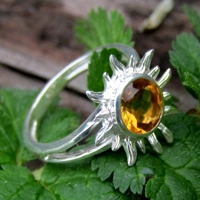 Golden Topaz Sunshine Ring
