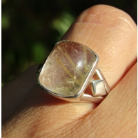 Rutilated Quartz Ring