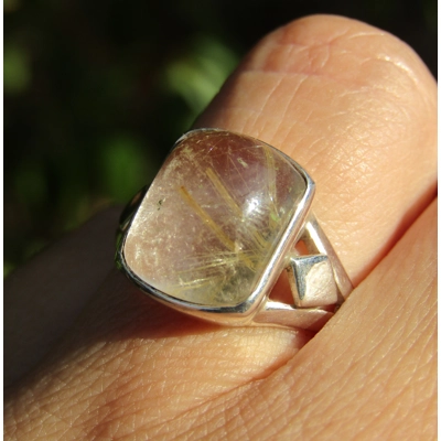 Rutilated Quartz Ring