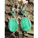Malachite & Onyx Earrings
