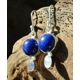 Lapis Lazuli & Moonstone Earrings