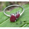 Double stoned Ruby Ring