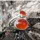 Carnelian Double Stoned Ring