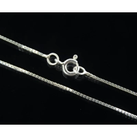 Diamond Cut Box Chain 45cm