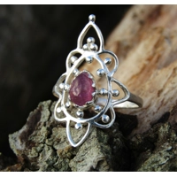 Tourmaline Mandala Ring