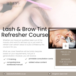Refresher Lash & Brow Tint Course