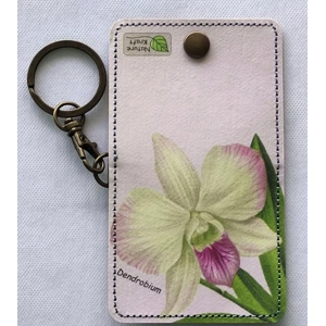 Nature Kraft - Coin Pouch w Detachable Key Chain - Orchids Collection