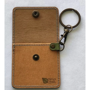 Nature Kraft - Coin Pouch w Detachable Key Chain - Colours