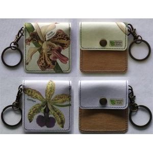 Nature Kraft - Coin Pouch w Detachable Key Chain - Orchids Collection