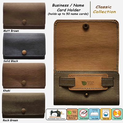 Nature Kraft - Business / Name Card Holder (up to 50 cards) - Classic Colours title=