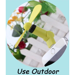 Handphone Fan/Handheld Fan - iPhone/Type-C / Rotating Fan / Indoor Outdoor Fan