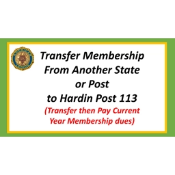 Transfer Membership and Pay current Year