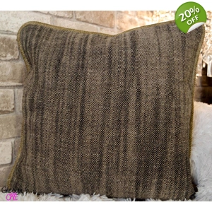 Zoffany Broxwood Piped Cushion Cover Chunky Linen 45x45cm