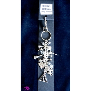 Beaded Bag Tassel Harry Potter Wizard Inspired Silver Char..