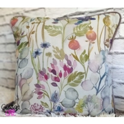 Piped Cushion Cover Voyage Hedgerow Cream 40x40cm