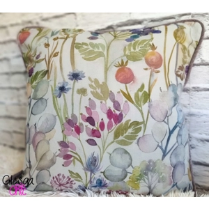 Piped Cushion Cover Voyage Hedgerow Cream 40x40cm