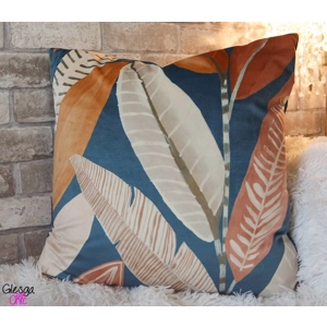 Cushion Cover Harlequin Scion Hikkaduwa Velvet Blue Orange..