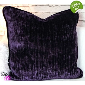 Luxury Sanderson Icaria Velvet Fig Purple Double Sided PIPED